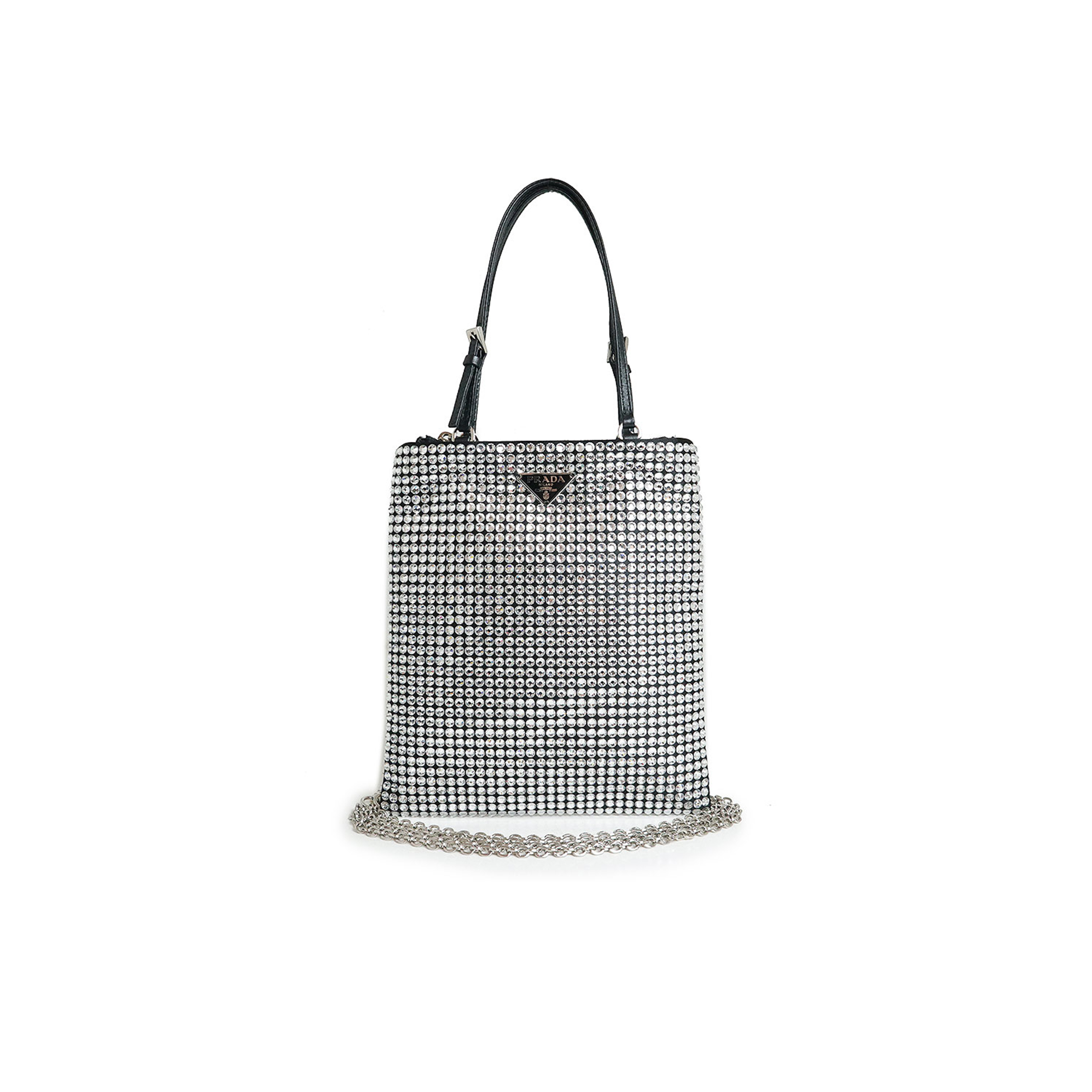 PRADA TRIANGLE CHAIN SHOULDER BAG 1BA253 (20*18cm)